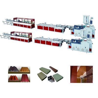 JWELL Indoor Outdoor Floor Board Making Machine Linia do wytłaczania profili PE WPC PVC