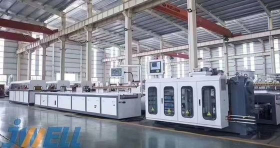 JWELL Wood Plastic Plate Door Window Making Machine Linia do wytłaczania profili PE PP PVC WPC