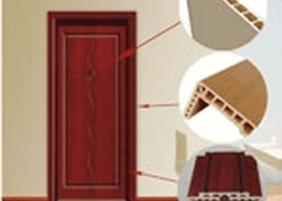 JWELL Wood Hollow Door Wpc Maszyna do wytłaczania profili PCV