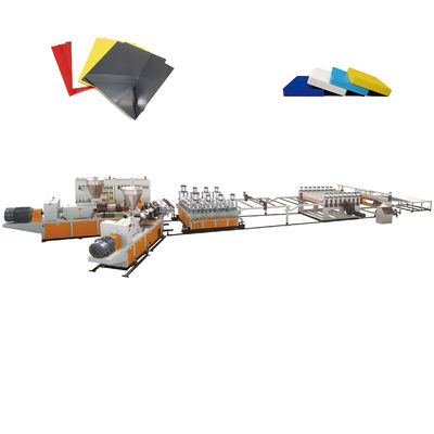 1220MM Linia do wytłaczania płyt PCV WPC Podwójna śruba 550 kg / H