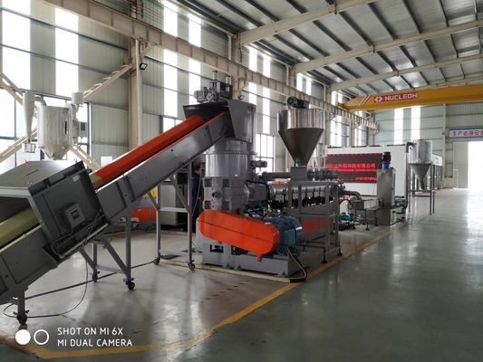 PE PP Industry Rolnictwo Recykling folii Granulator z linią do granulowania zagęszczarki